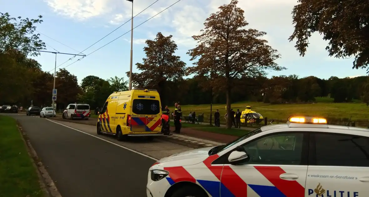 Traumateam landt voor medisch incident - Foto 1