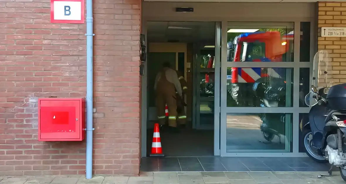 Gaslucht geroken in flatgebouw
