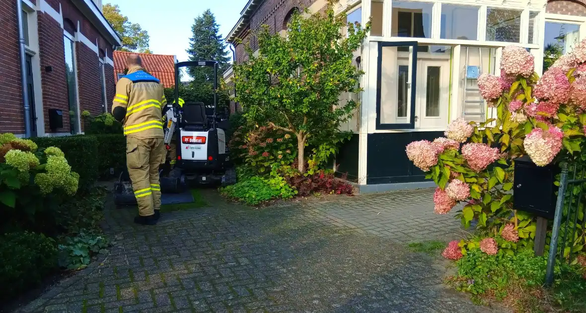 Gaslek na werkzaamheden