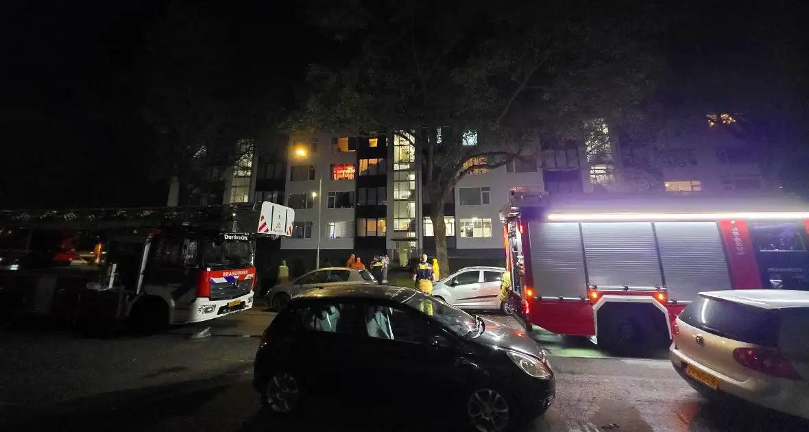Brand in kelder van flatgebouw