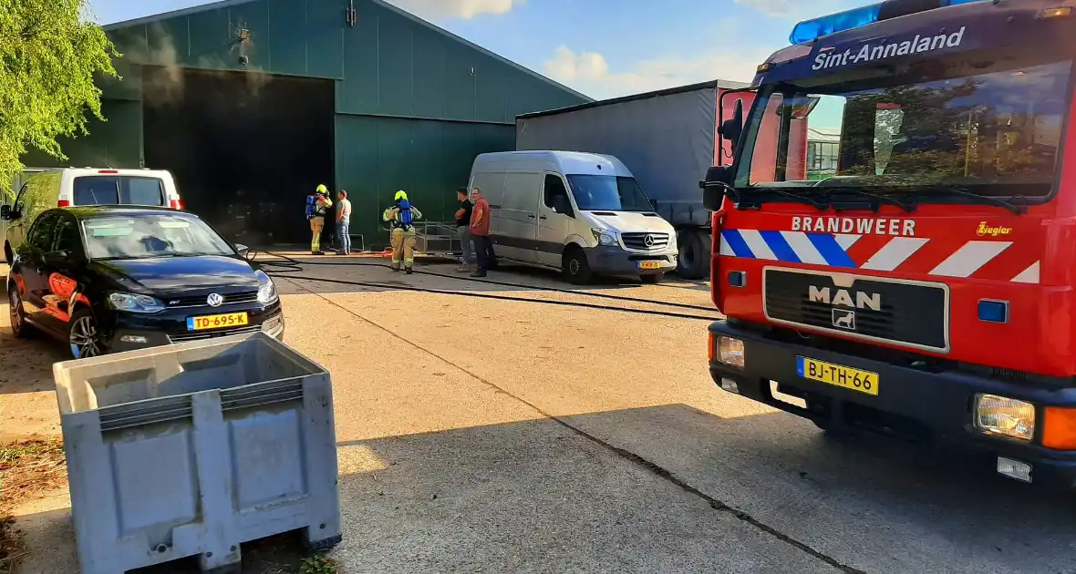 Brand in agrarische schuur