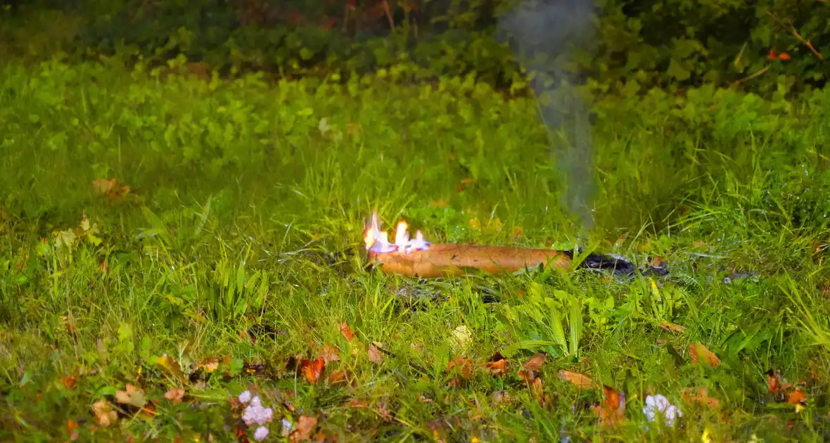 Politie blust brand met behulp van brandweer - Foto 3