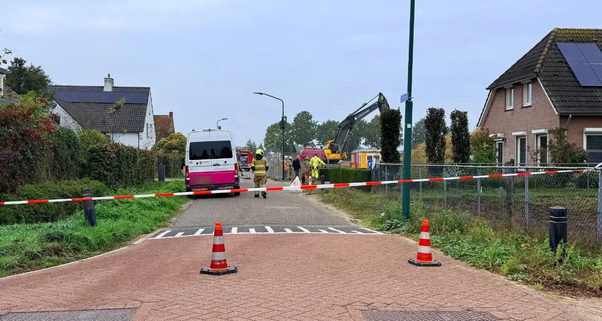 Gaslek ontdekt tijdens graafwerkzaamheden - Foto 3