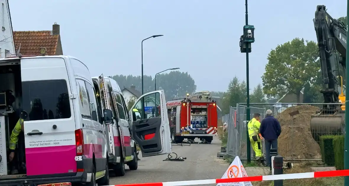 Gaslek ontdekt tijdens graafwerkzaamheden - Foto 5