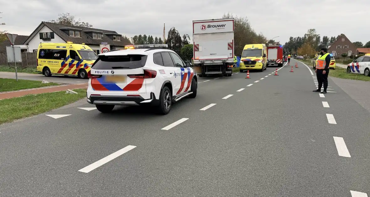Fietser overleden na aanrijding met vrachtwagen