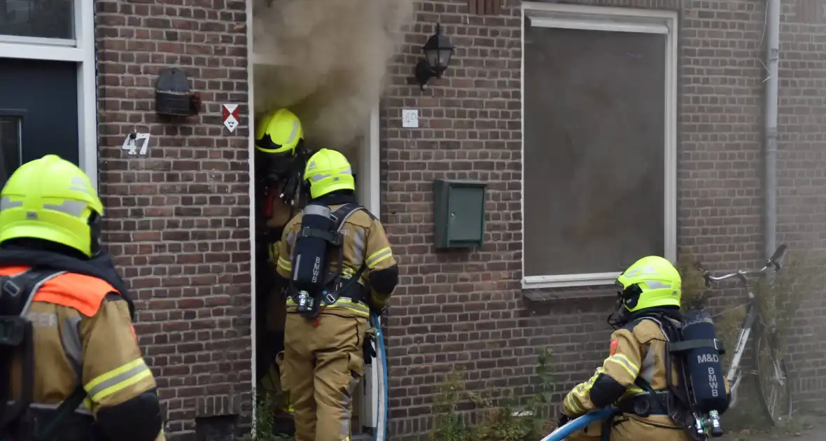 Woningbrand met grote rookontwikkeling