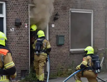 Woningbrand met grote rookontwikkeling