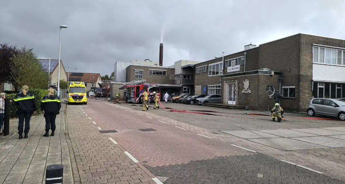 Industriebrand leidt tot grootschalige inzet