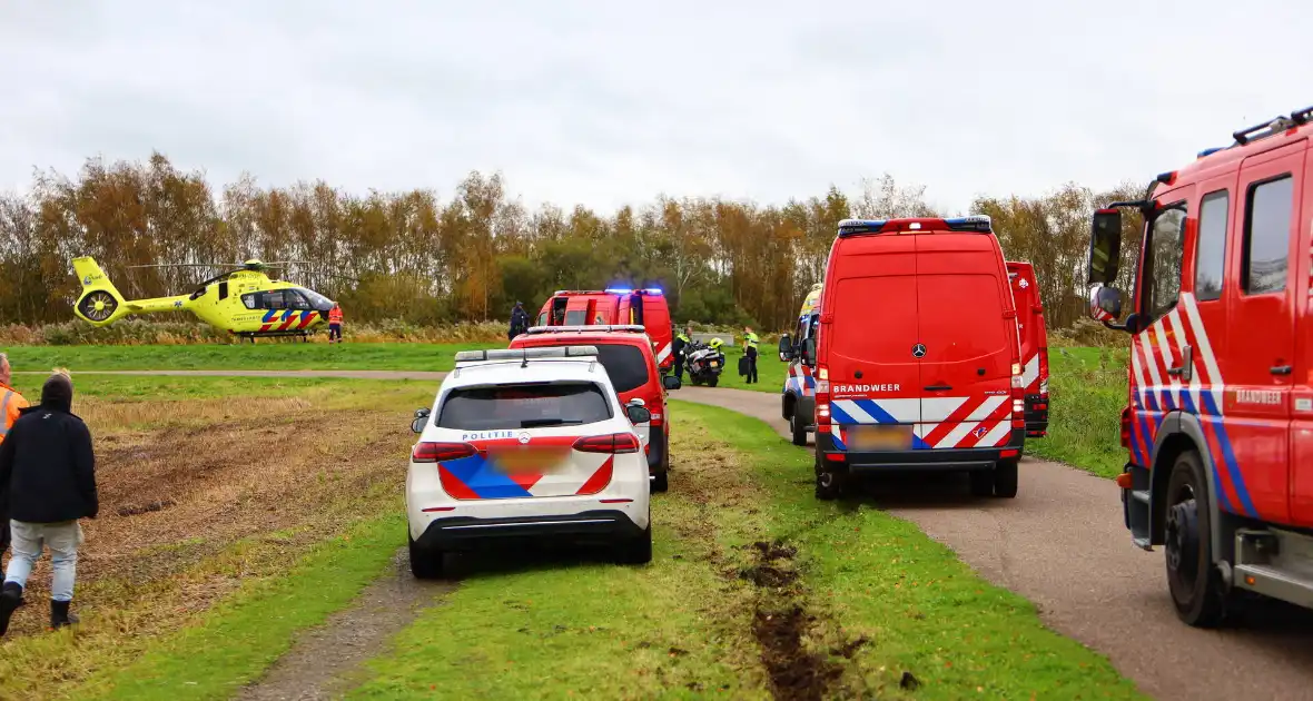 Zoekactie naar persoon te water met traumaheli