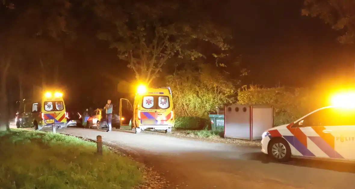 Fietser ten val in Eemnes