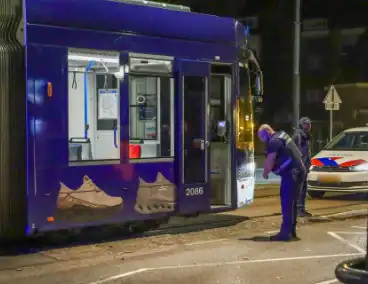 Fietster raakt gewond bij aanrijding met tram