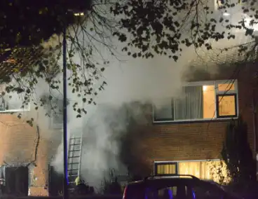 Drone ingezet bij zware woningbrand