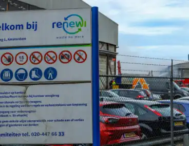 Brand in opslagloods van afvalverwerker