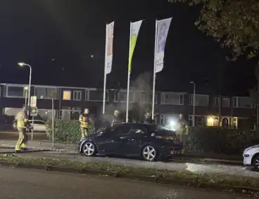 Rookontwikkeling uit geparkeerde auto