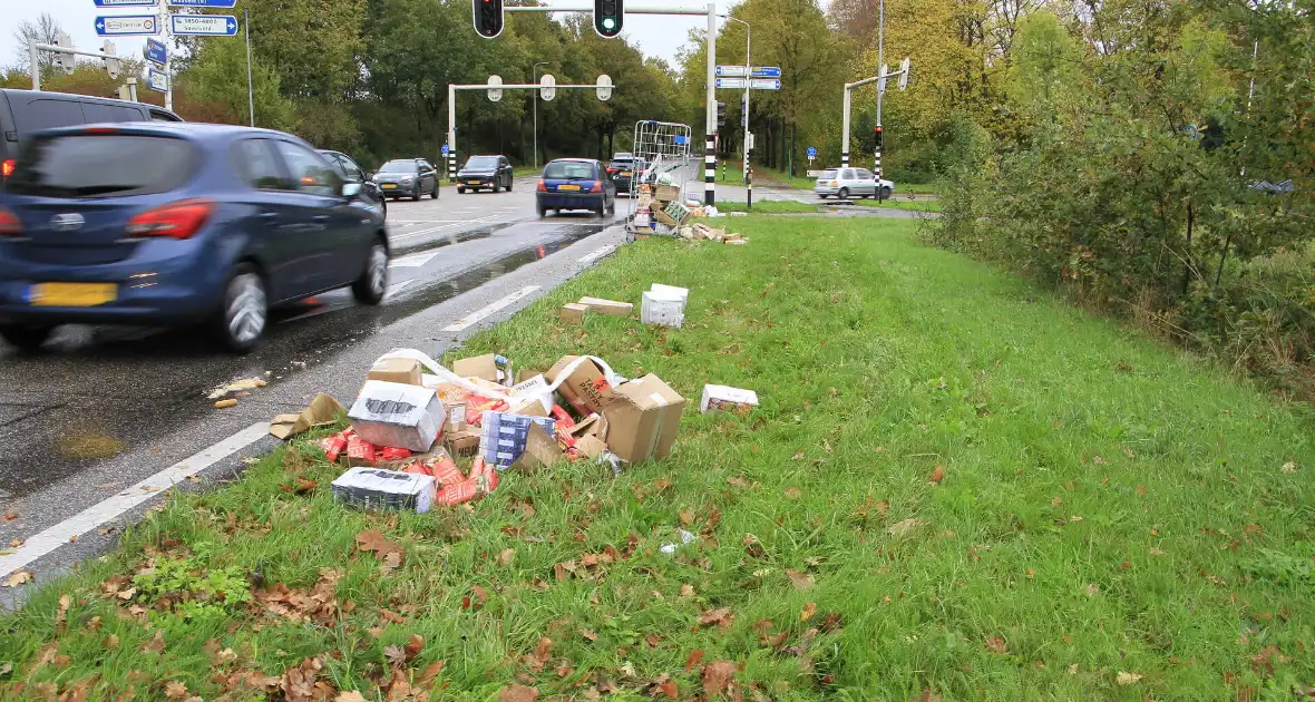 Vrachtwagen verliest diiepvrieshandel tijdens het rijden - Foto 8