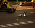 aanrijding tussen auto en scooter leidt tot gewonde