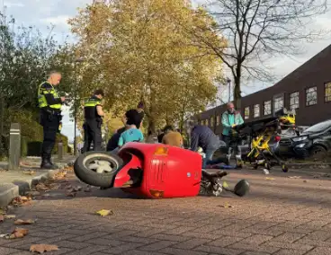 Ongeval met scooter na mislukte wheelie
