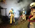 schuurtje verwoest door brand