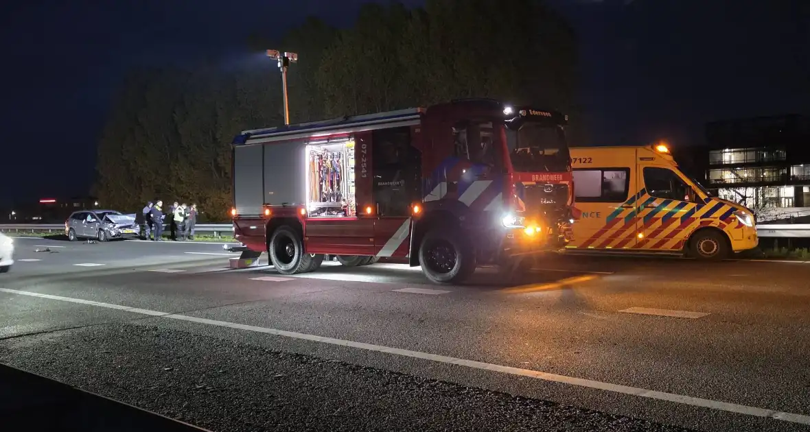 Botsing met letsel leidt tot verkeershinder - Foto 1