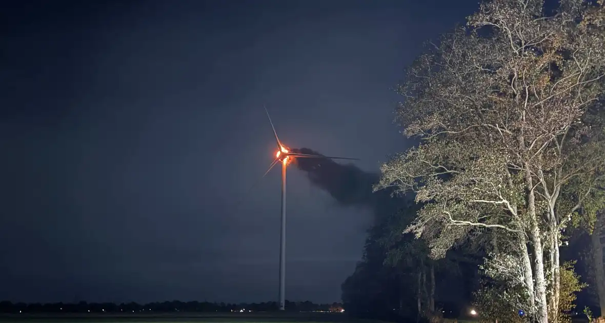 Grote brand in windmolen