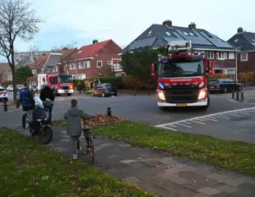 Woningbrand zorgt voor grote inzet