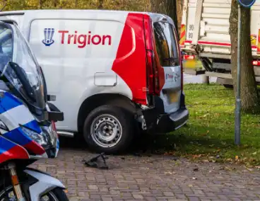 Vrachtwagen zorgt voor ongeval met personenauto