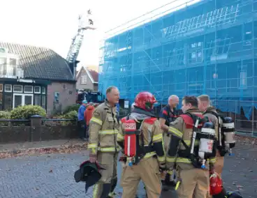 Brand op dak tijdens renovatiewerkzaamheden