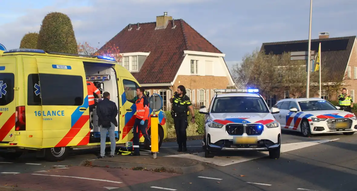 Zwaargewonde bij incident op rotonde