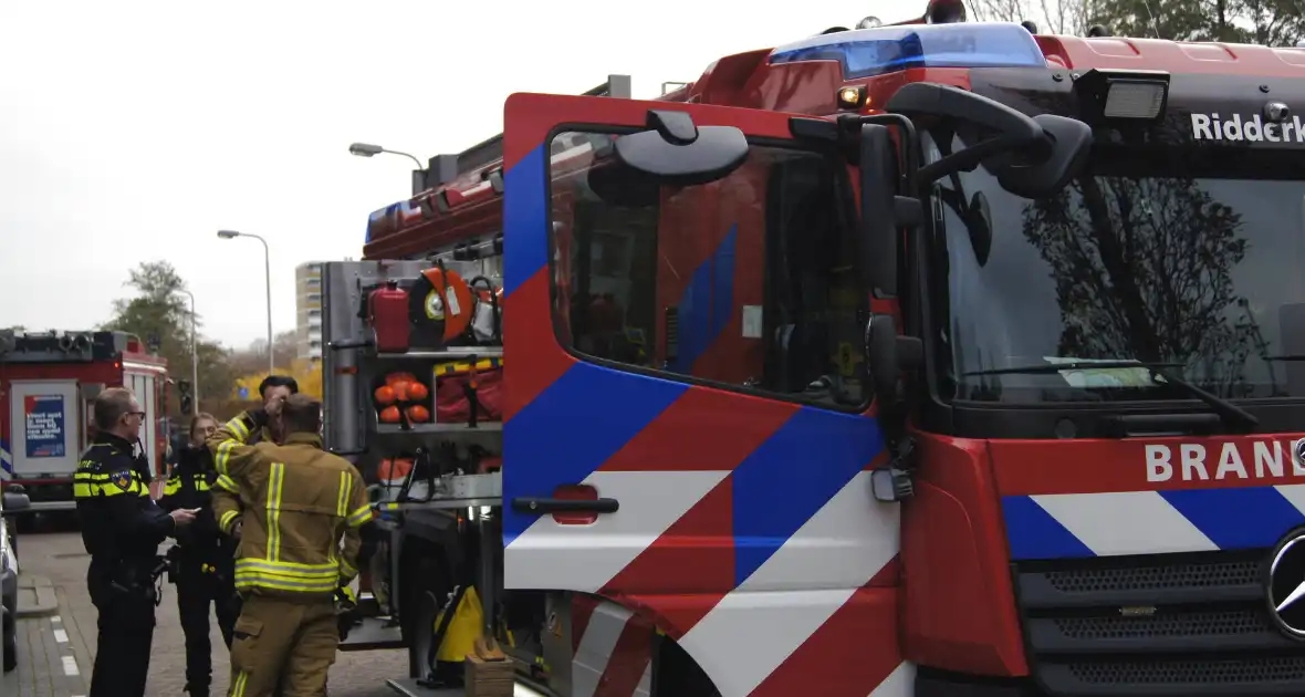 Brandweer ingezet na brandmelding - Foto 1