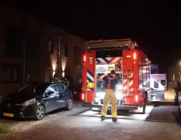 woningbrand door vlam in pan