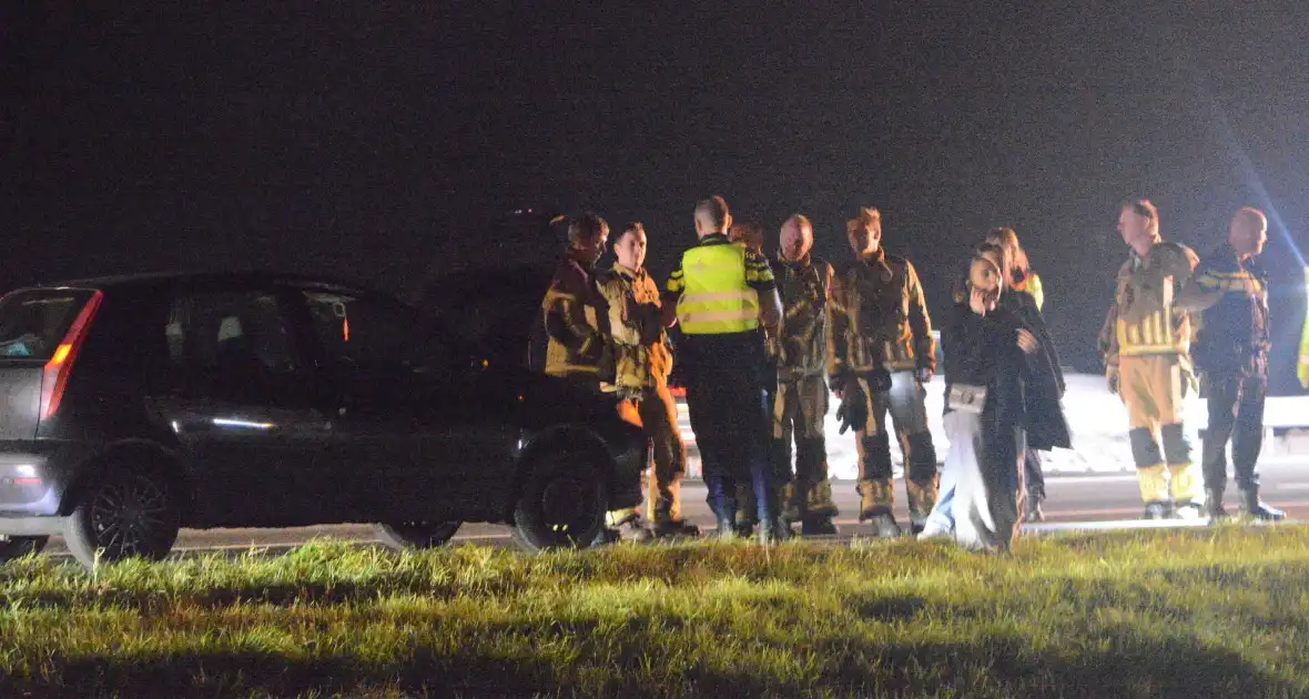 Melding autobrand op snelweg blijkt mee te vallen