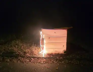 Mobiel toilet in brand na reeks brandstichtingen