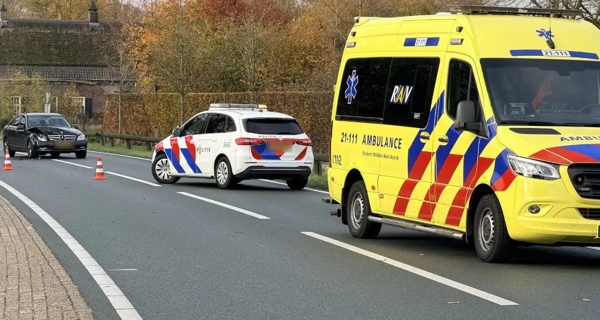Auto in ongeval betrokken tijdens inhalen