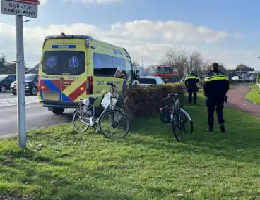 Fietsers komen in botsing