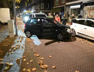 Ongeval na negeren stopteken politie