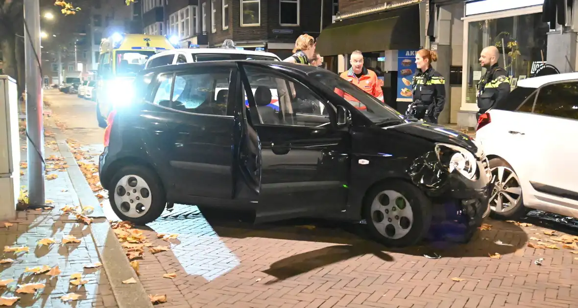 Ongeval na negeren stopteken politie - Foto 1