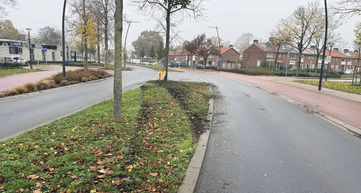 Auto crasht tegen boom via middenberm, schade fors - Foto 3