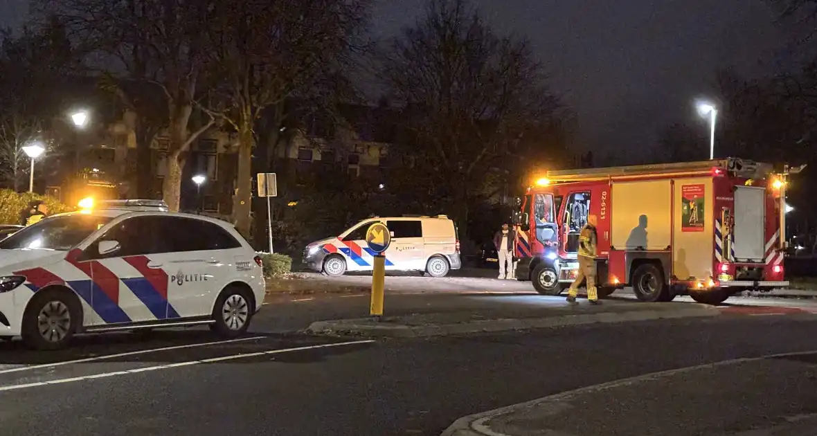 Melding autobrand blijkt heg in brand