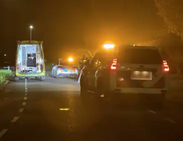 Gewonde aangetroffen langs weg