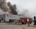Grote brand in coatingsbedrijf veroorzaakt rookontwikkeling
