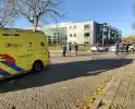 Fiets en auto beschadigd na botsing