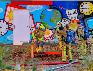 Brand in school leidt tot grote hulpverleningsactie