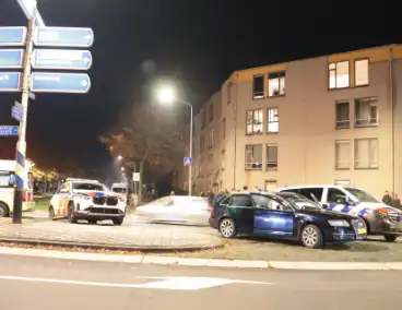 ongeval tussen politievoertuig en auto