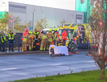 Bestuurder bekneld na ongeval