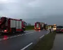 Hulpdiensten massaal naar ongeval