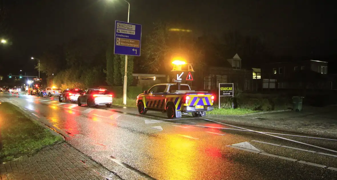 Kettingbotsing met vier voertuigen zonder gewonden