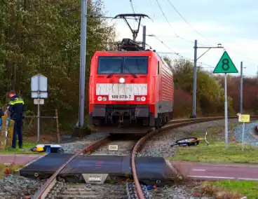 Fietser betrokken bij aanrijding met trein