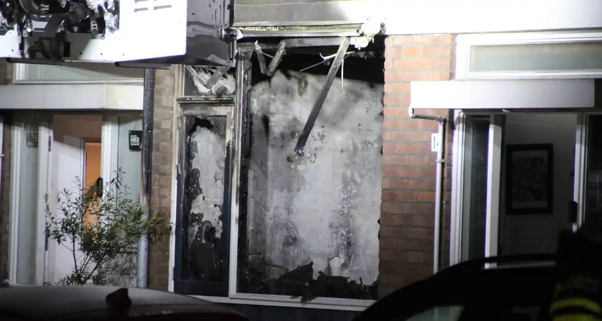 Vlammenzee in kamer van woning