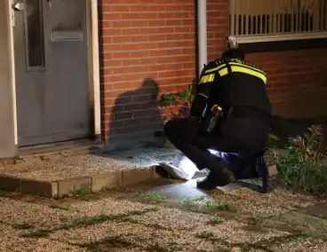 Woningbrand na explosie