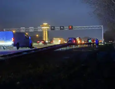 Aanrijding op A28 leidt tot verkeershinder